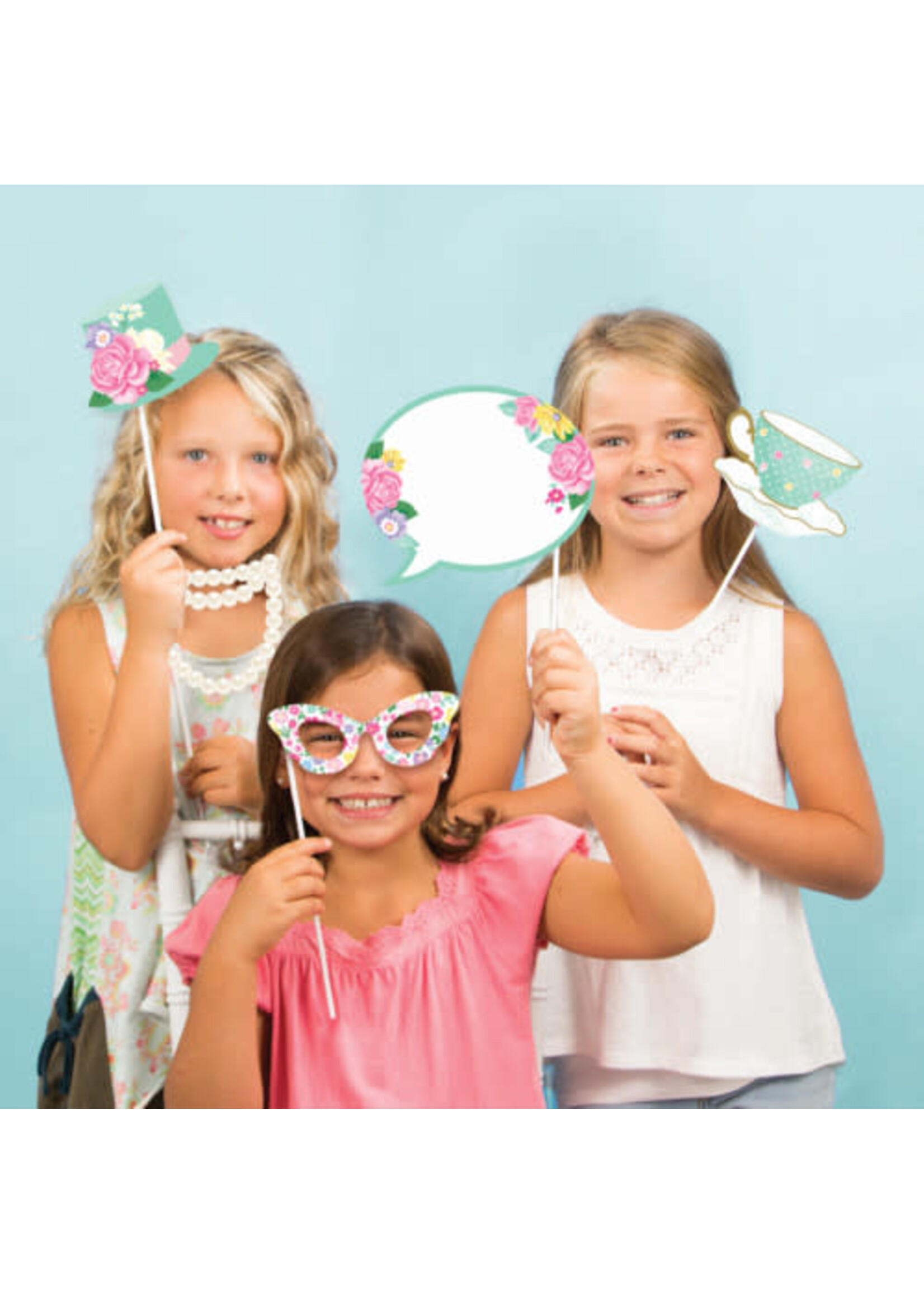 PHOTO PROPS 10CT FLORAL TEA PARTY