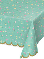 TABLE COVER 1CT 54X102 FLORAL TEA PARTY