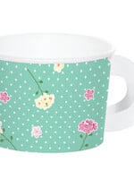 TEACUP W/HANDLE 8CT ASST FLORAL TEA PARTY