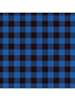 BEVERAGE NAPKINS 16CT BLUE BLACK BUFFALO PLAID