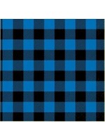 LUNCH NAPKIN  16CT  BLUE BLACK BUFFALO PLAID