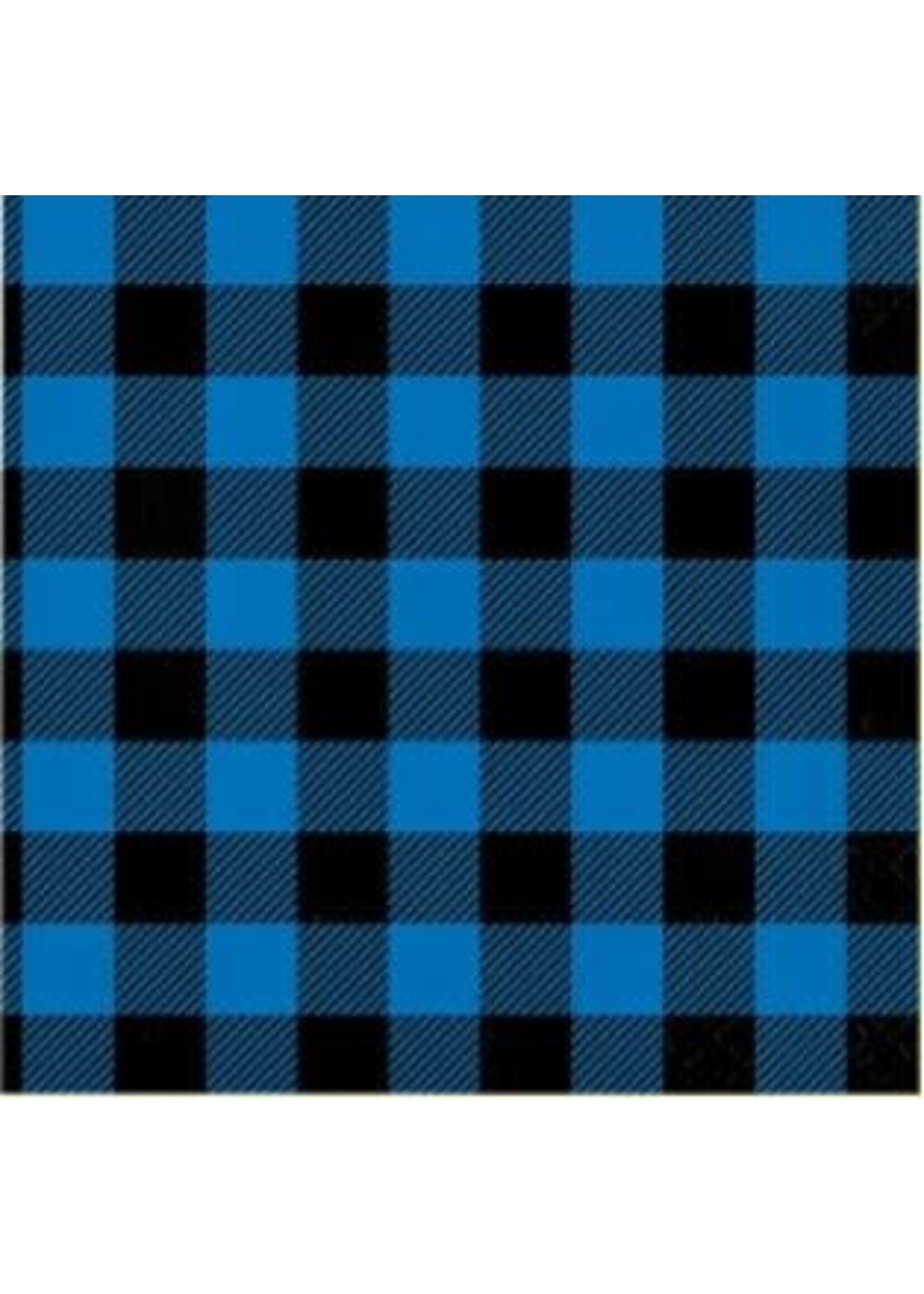 LUNCH NAPKIN  16CT  BLUE BLACK BUFFALO PLAID