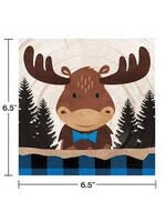 LUNCH NAPKIN 16CT  MOOSE BUFFALO PLAID