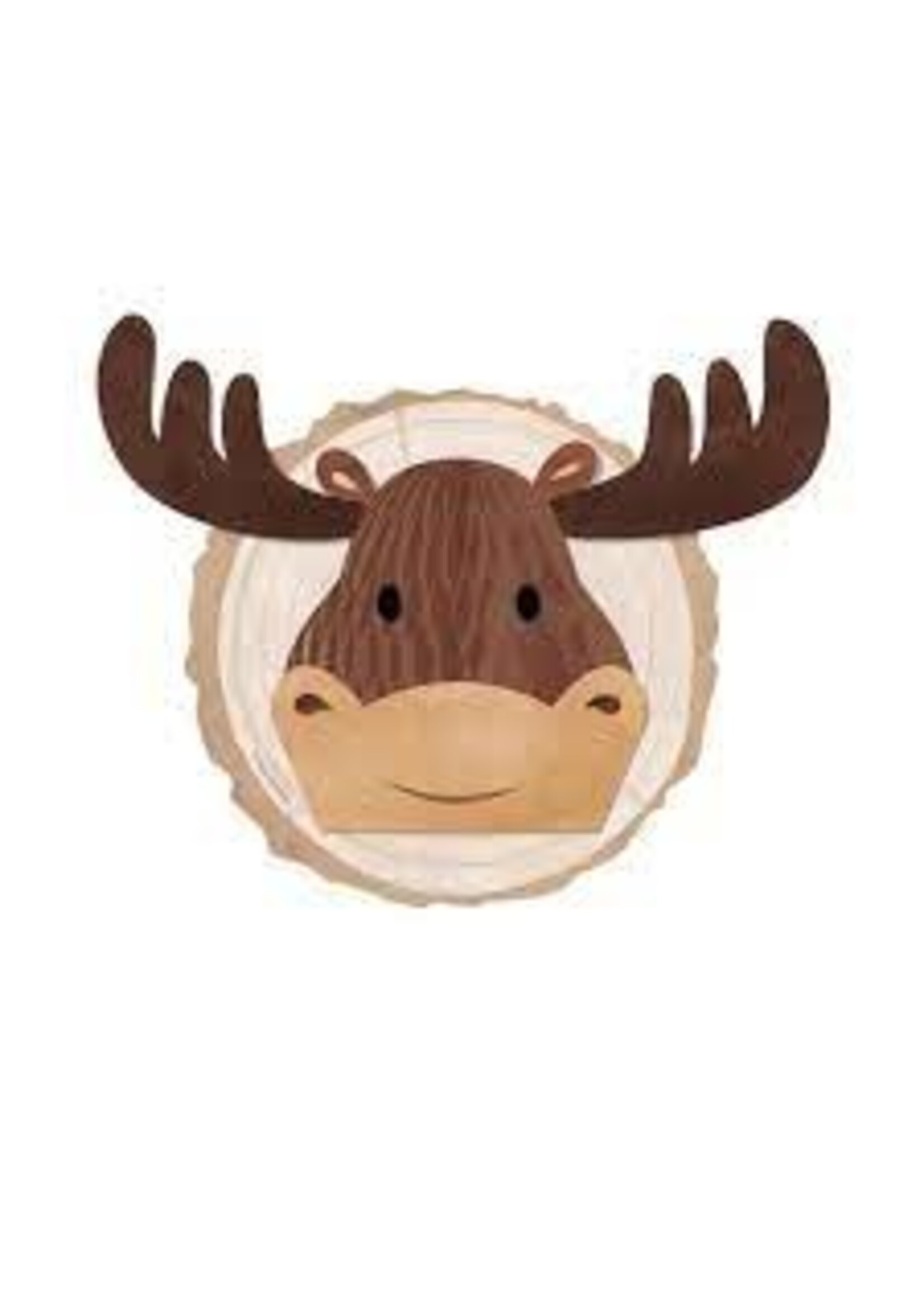 WALL CUTOUT 1CT MOOSE BUFFALO PLAID