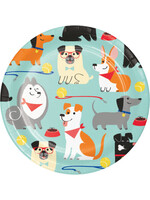 PLATE 8CT DOG PARTY
