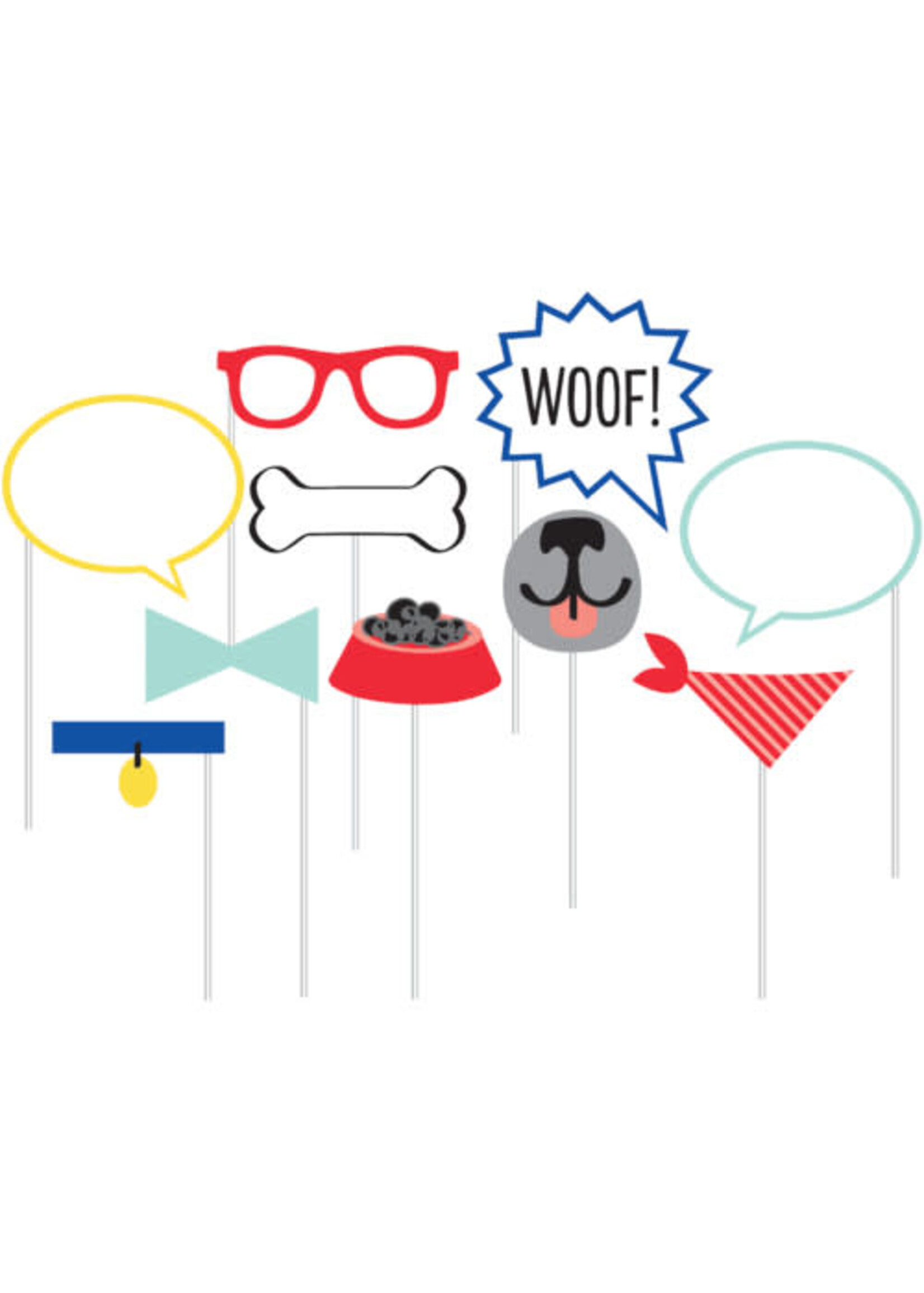 PHOTO PROPS 10CT DOG PARTY