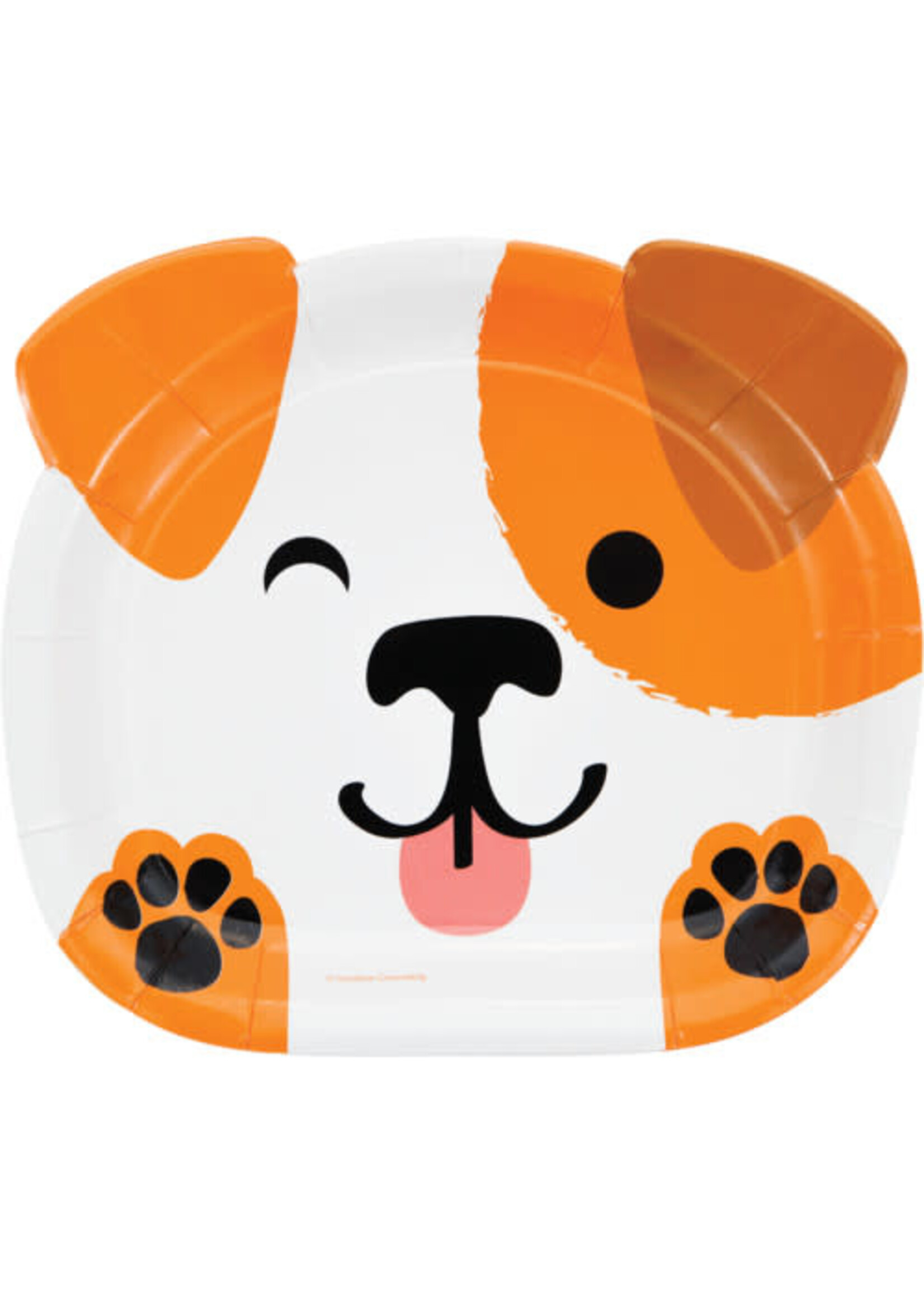 PLATE 8CT DOG PARTY