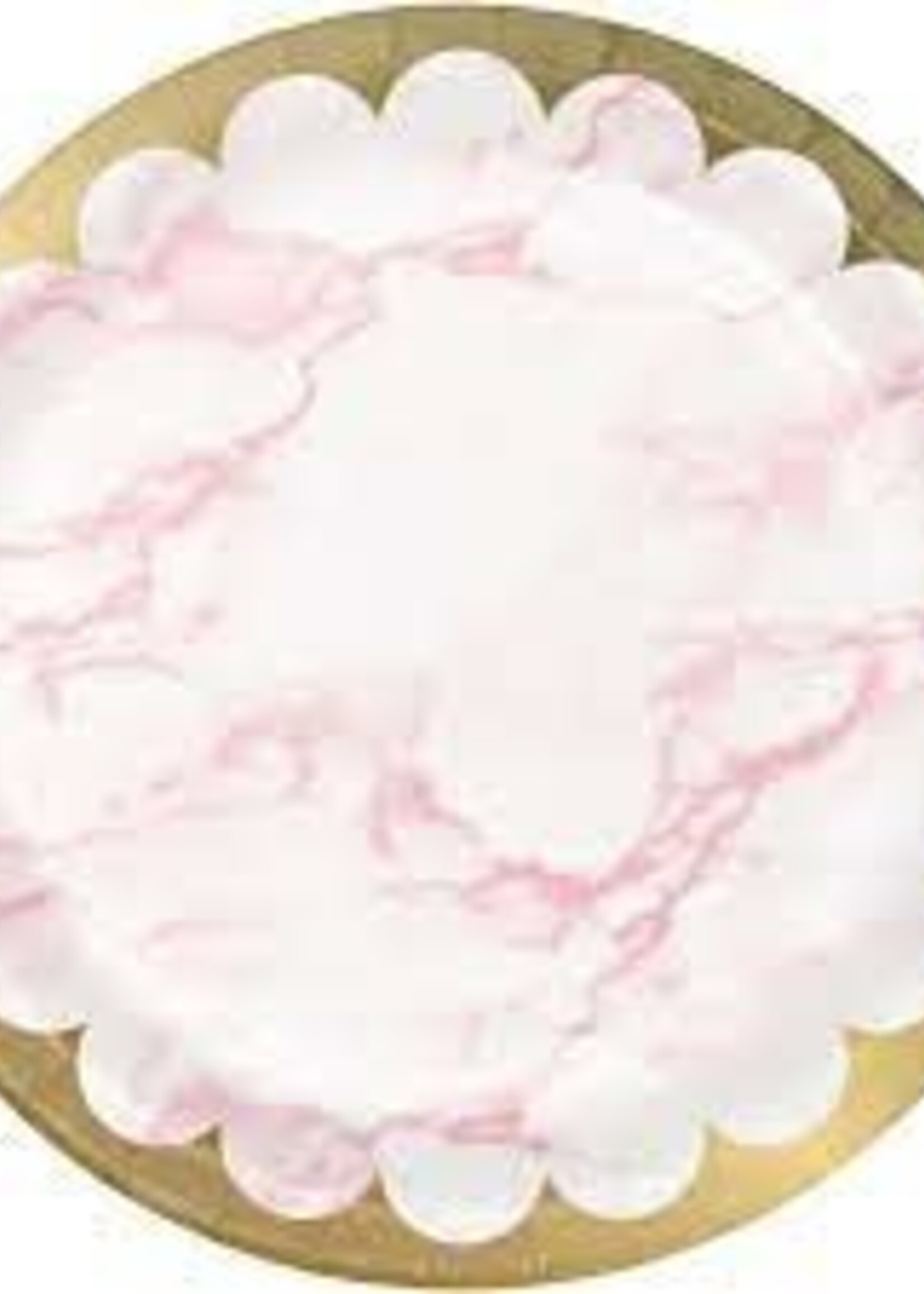 PAPER PLATE 9” 8CT FOIL PINK MARBLE