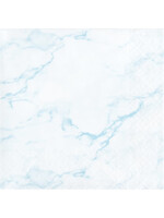 BEVERAGE NAPKIN 16CT BLUE MARBLE
