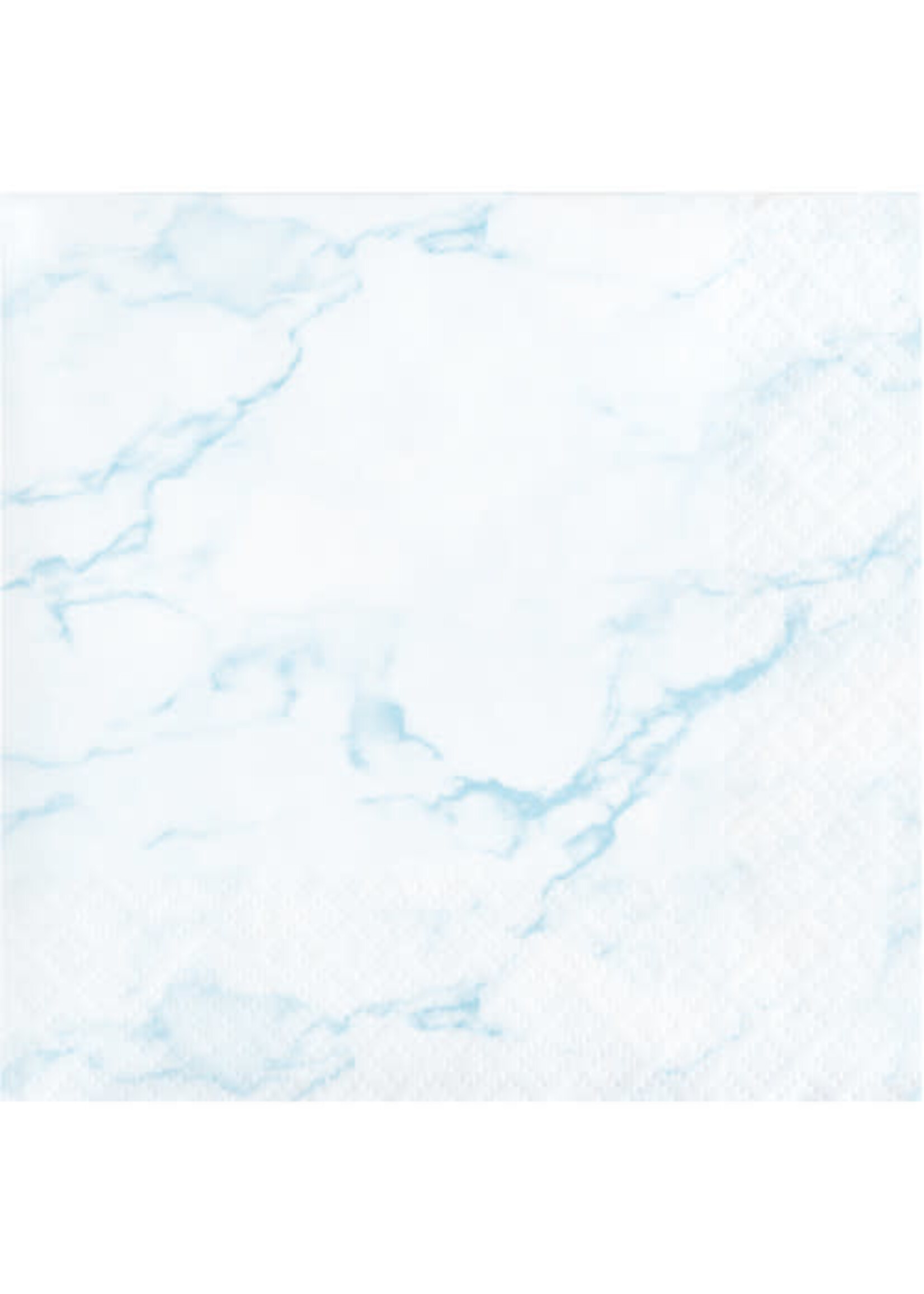 BEVERAGE NAPKINS 16CT BLUE MARBLE