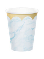 9oz. CUP 8CT BLUE MARBLE
