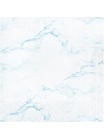 LUNCH NAPKINS 16CT BLUE MARBLE