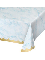 TABLECLOTH 1CT 54X102 BLUE MARBLE