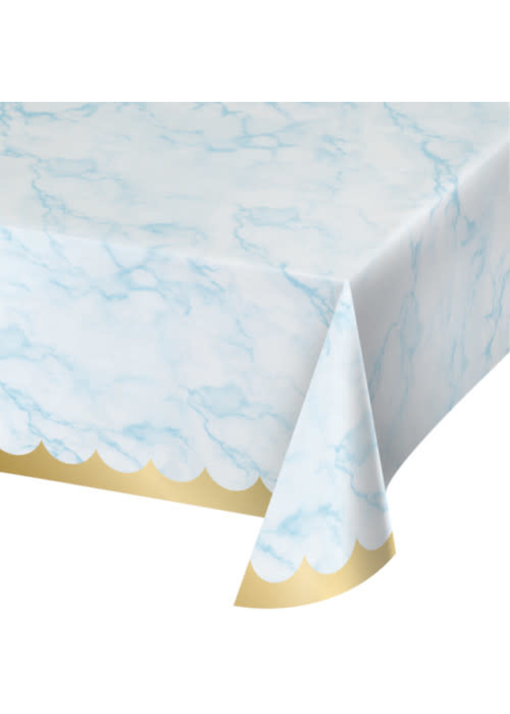 TABLECLOTH 1CT 54X102 BLUE MARBLE