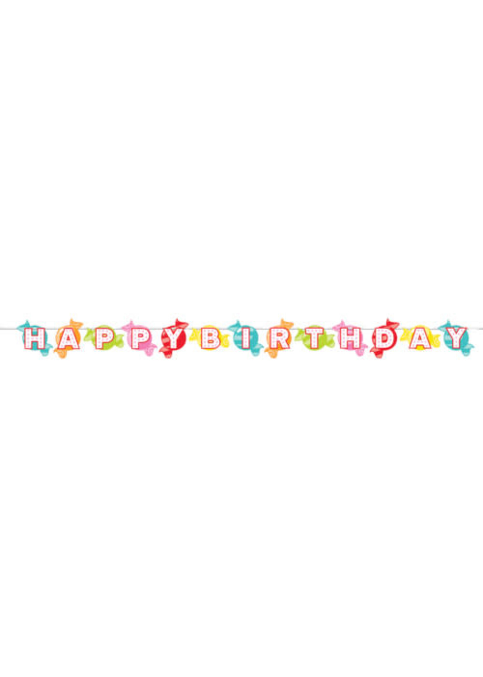 BANNER  SHAPE RIBBON 1CT 3D CANDY SHOP