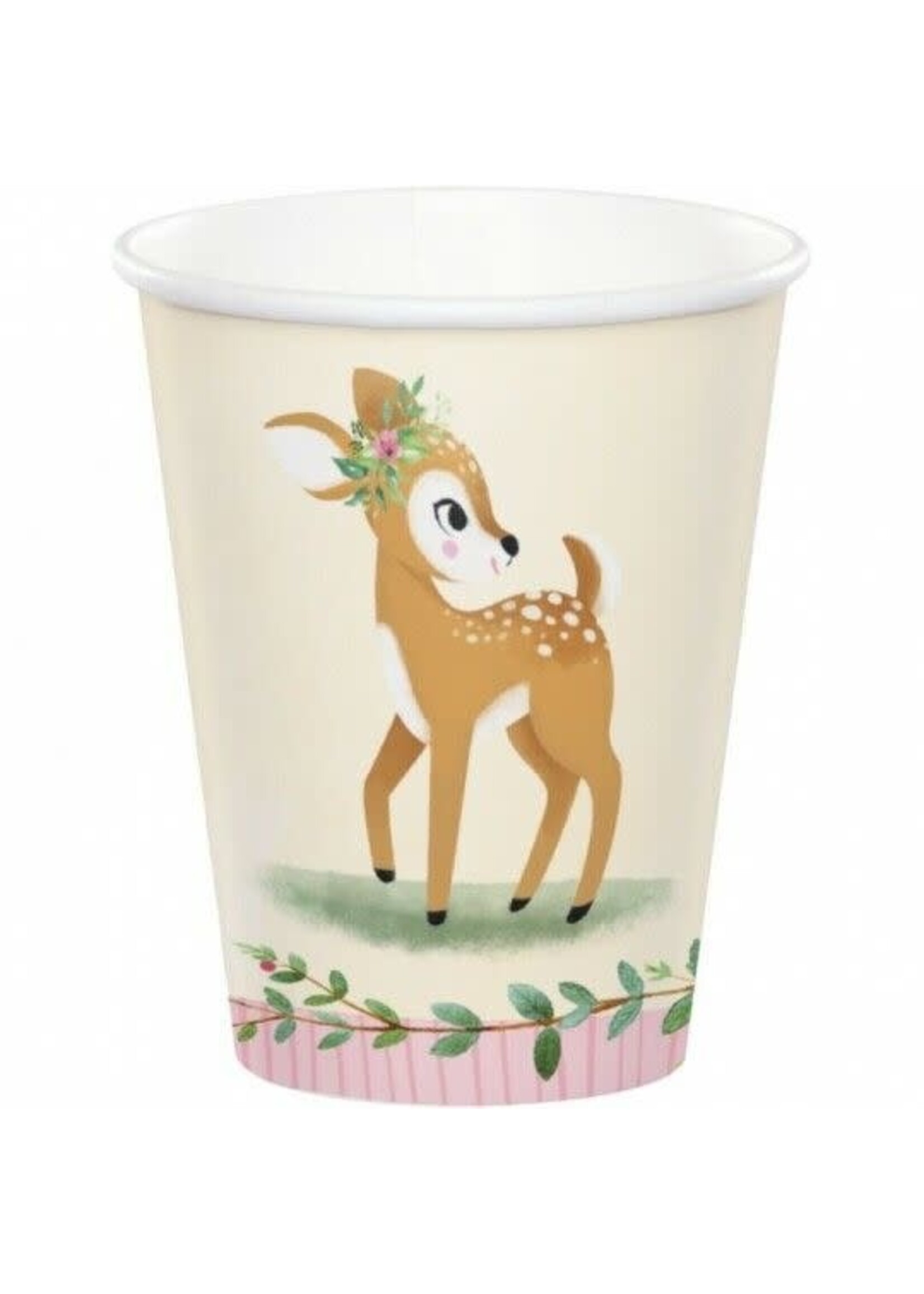 PAPER CUP 8CT DEER LITTLE ONE