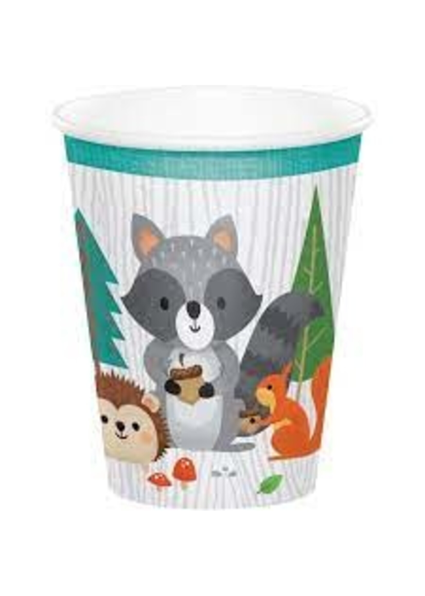 9OZ CUP 8CT WILD ONE WOODLAND