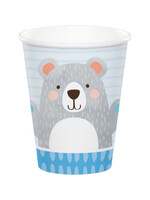 PAPER CUP 8CT 1ST BIRTHDAY BEAR