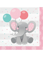 LUNCH NAPKIN 16CT GIRL ENCHANT ELEPHANT
