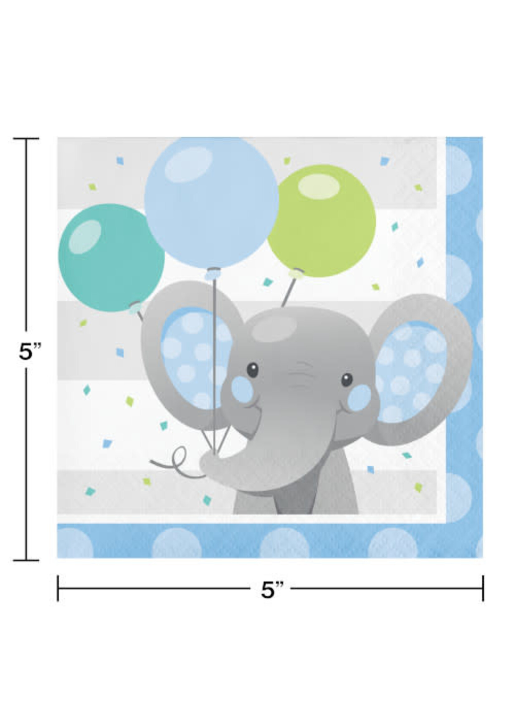 NAPKINS 16CT BOY ENCHANT ELEPHANT