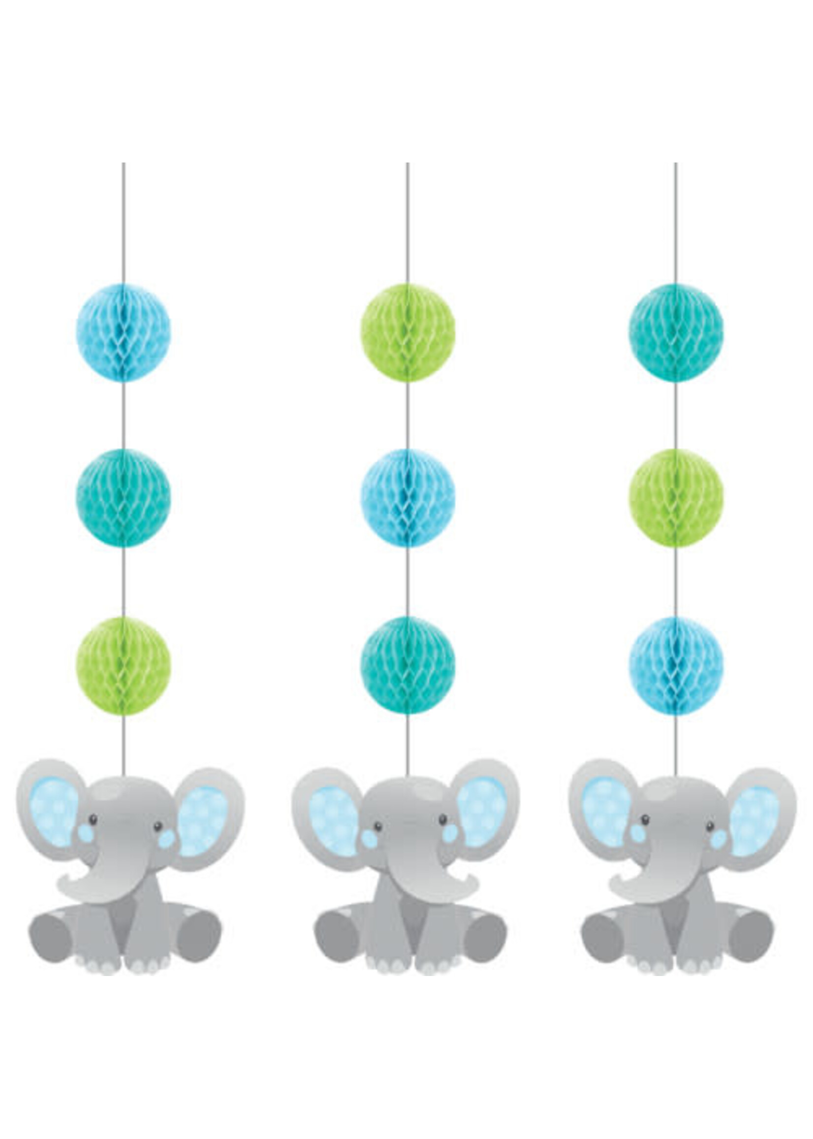 Hanging  Cutouts 3CT BOY ENCHANTING ELEPHANTS