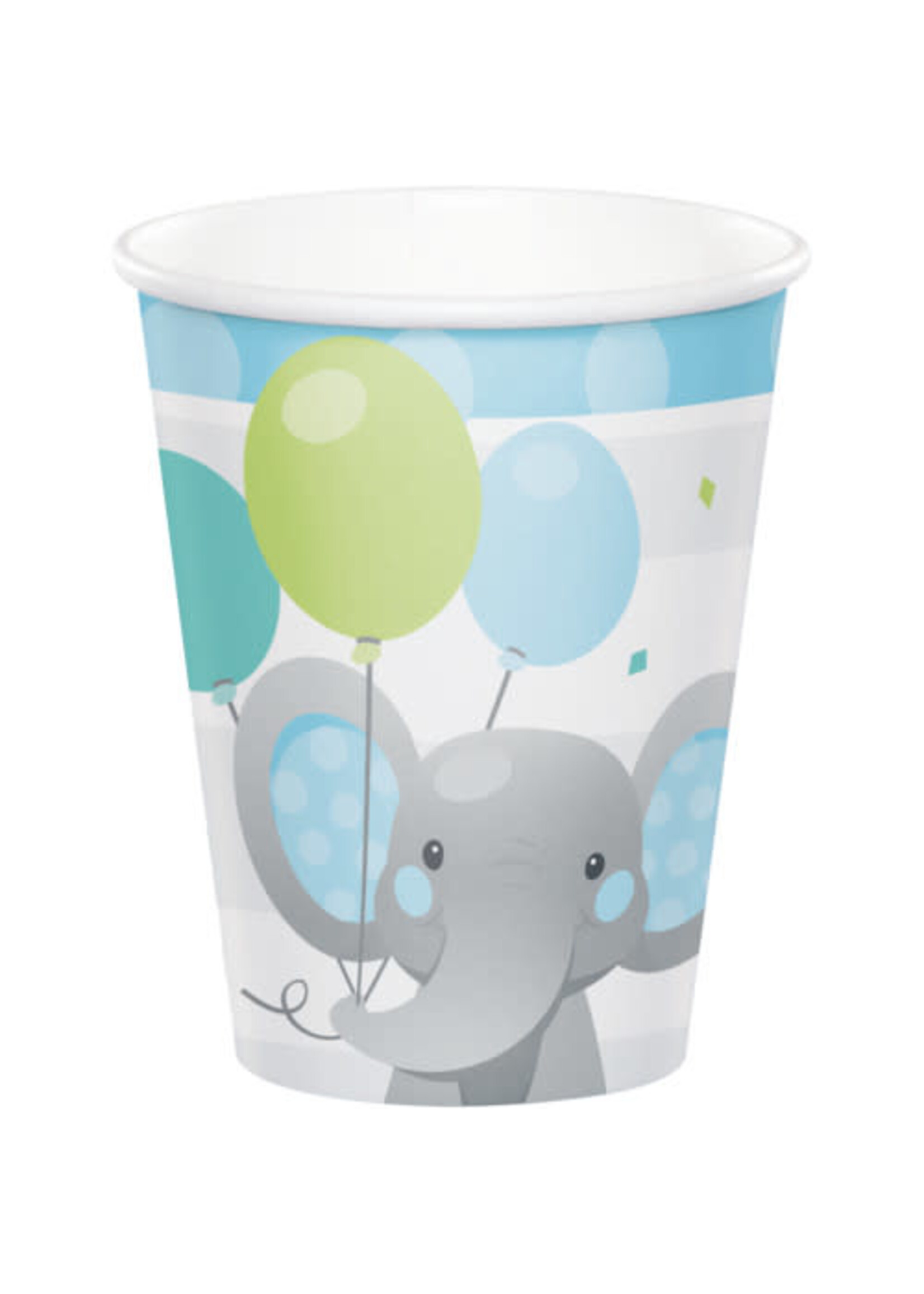 9oz.CUP 8CT BOY ENCHANT ELEPHANT