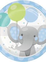 Paper Plate 7” 8CT BOY ENCHANT ELEPHANT