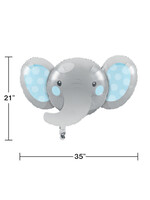 35 INCH FOIL BALLOON BOY ENCHANT ELEPHANT