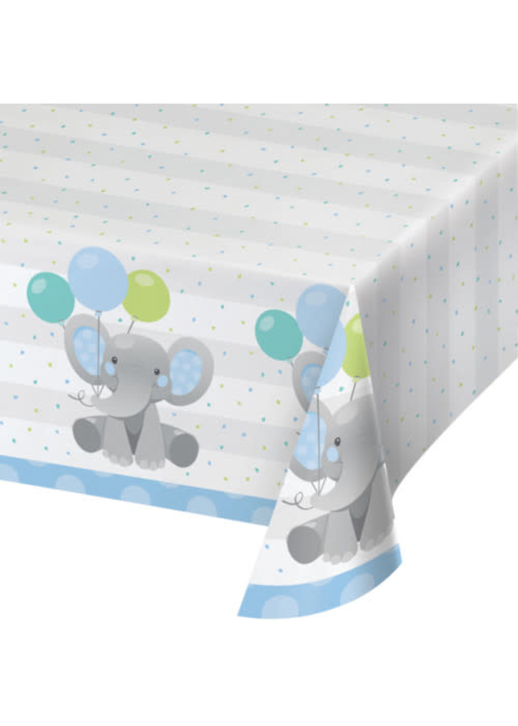 TABLE COVER 1CT 54X102 BOY ENCHANT ELEPHANT