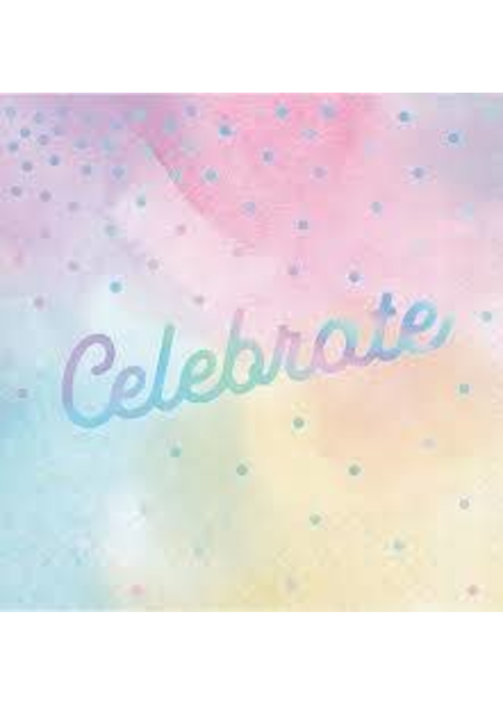 Lunch Napkin 16CT 3P CELEBRATE IRIDESCENT