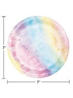 PLATE 8CT TIE DYE PARTY