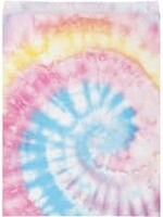 TREAT BAGS LG 8CT TIE DYE PARTY