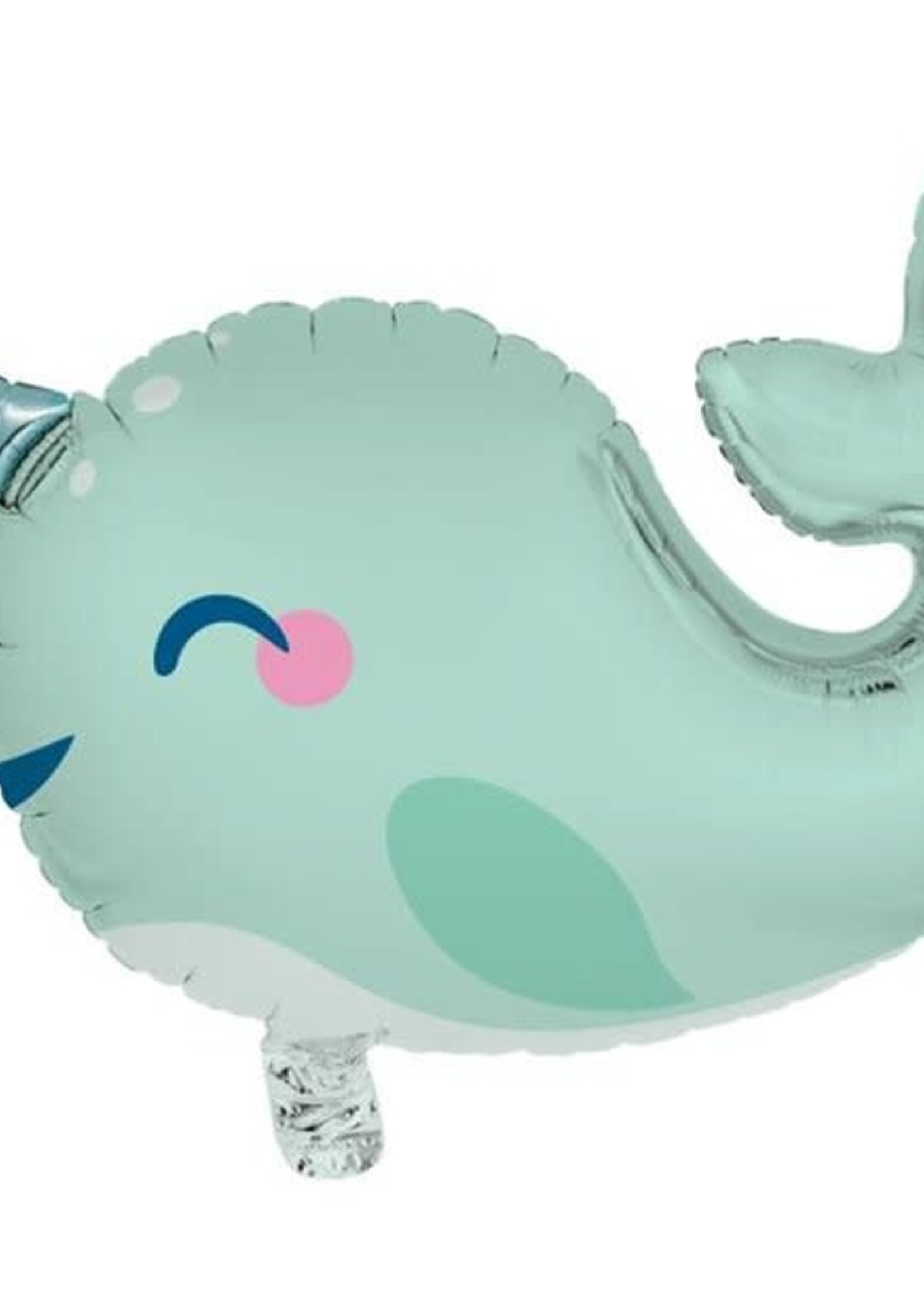 FOIL BALLOON SHAPED NARWHAL PARTY