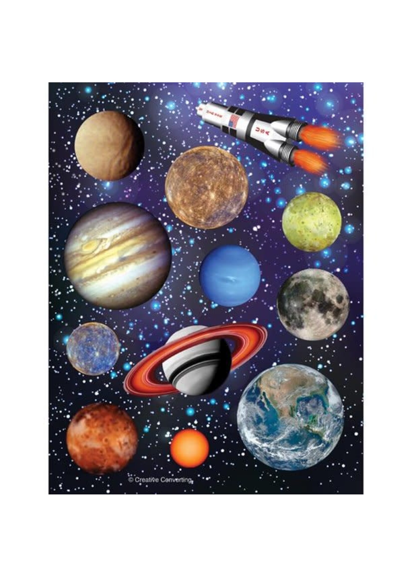 STICKERS 4 SHEETS SPACE BLAST