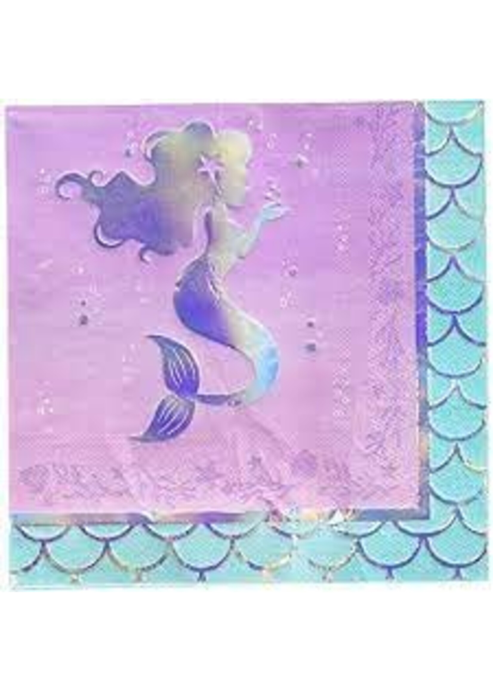 NAPKIN 16CT IRID MERMAID SHINE