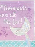 NAPKINS 16CT IRID FUN MERMAID SHINE