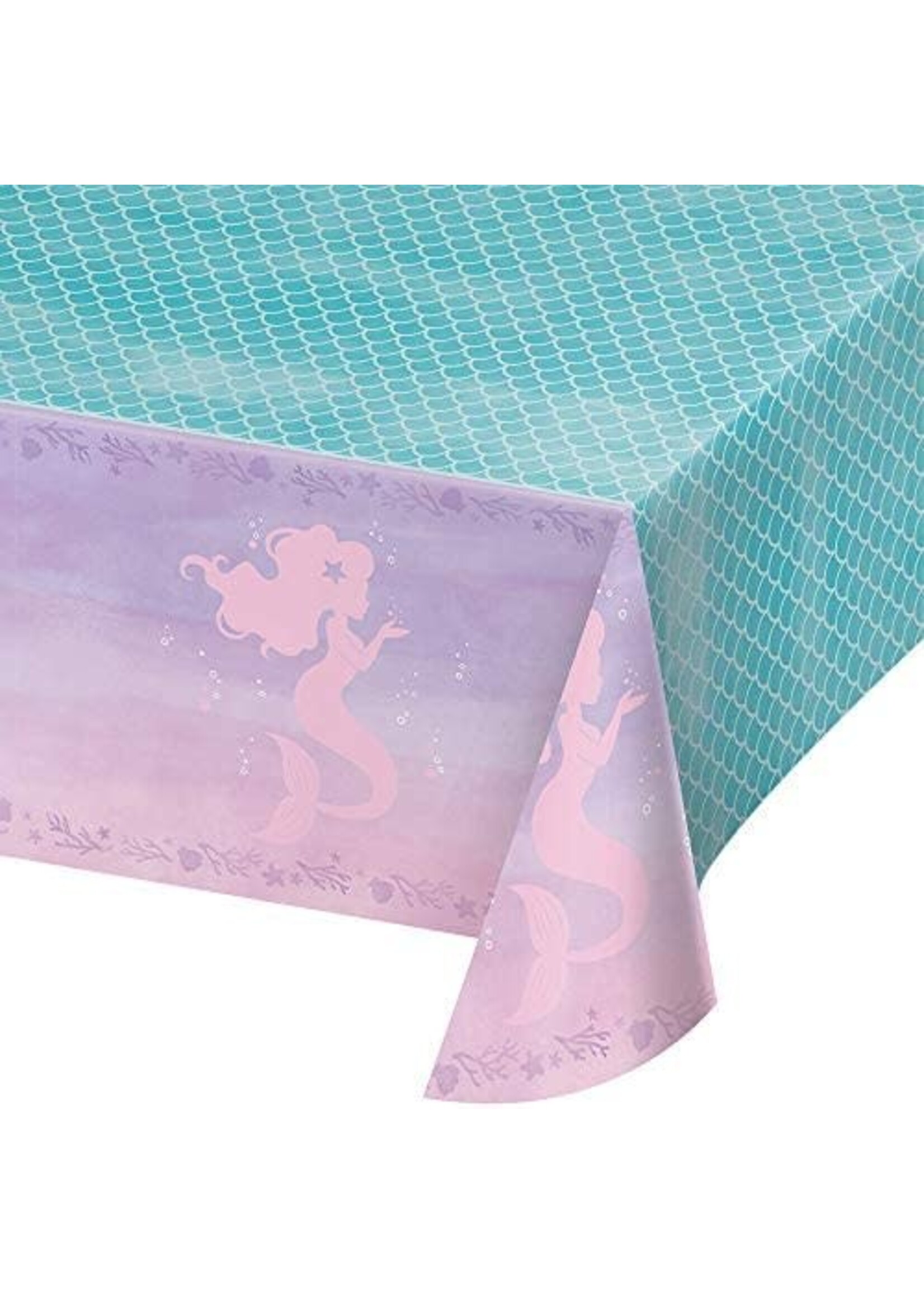 TABLECLOTH 1CT 54X102 MERMAID SHINE