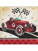BEVERAGE NAPKIN 16CT  VINTAGE RACE CAR