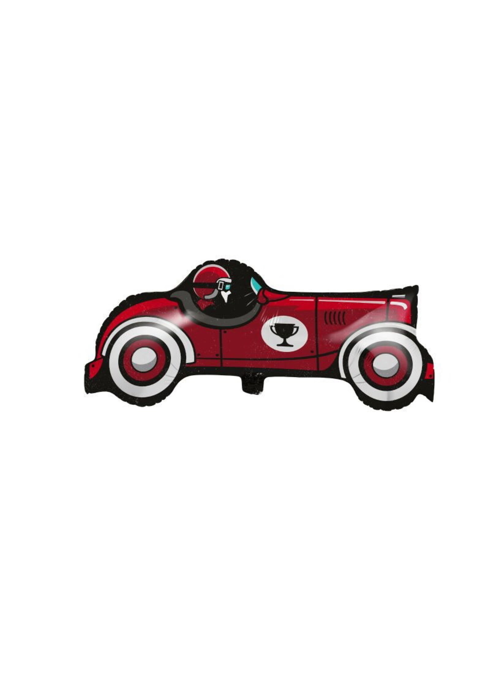 FOIL BALLOON 33 INCH SHAPED VINTAGE RACE CAR