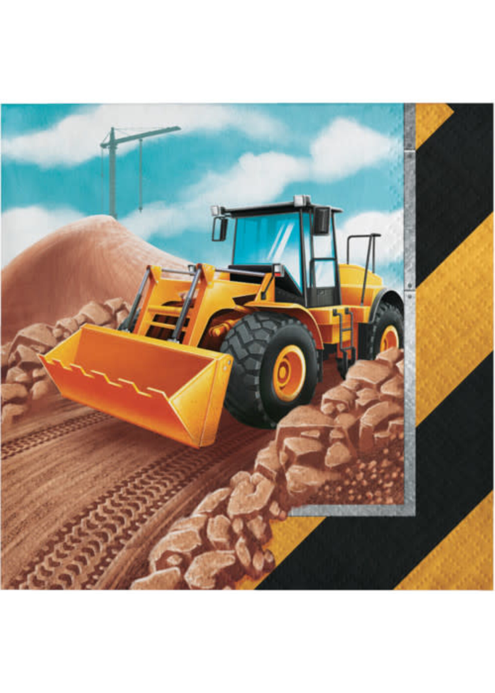 BEVERAGE NAPKIN 16CT BIG DIG CONSTRUCTION