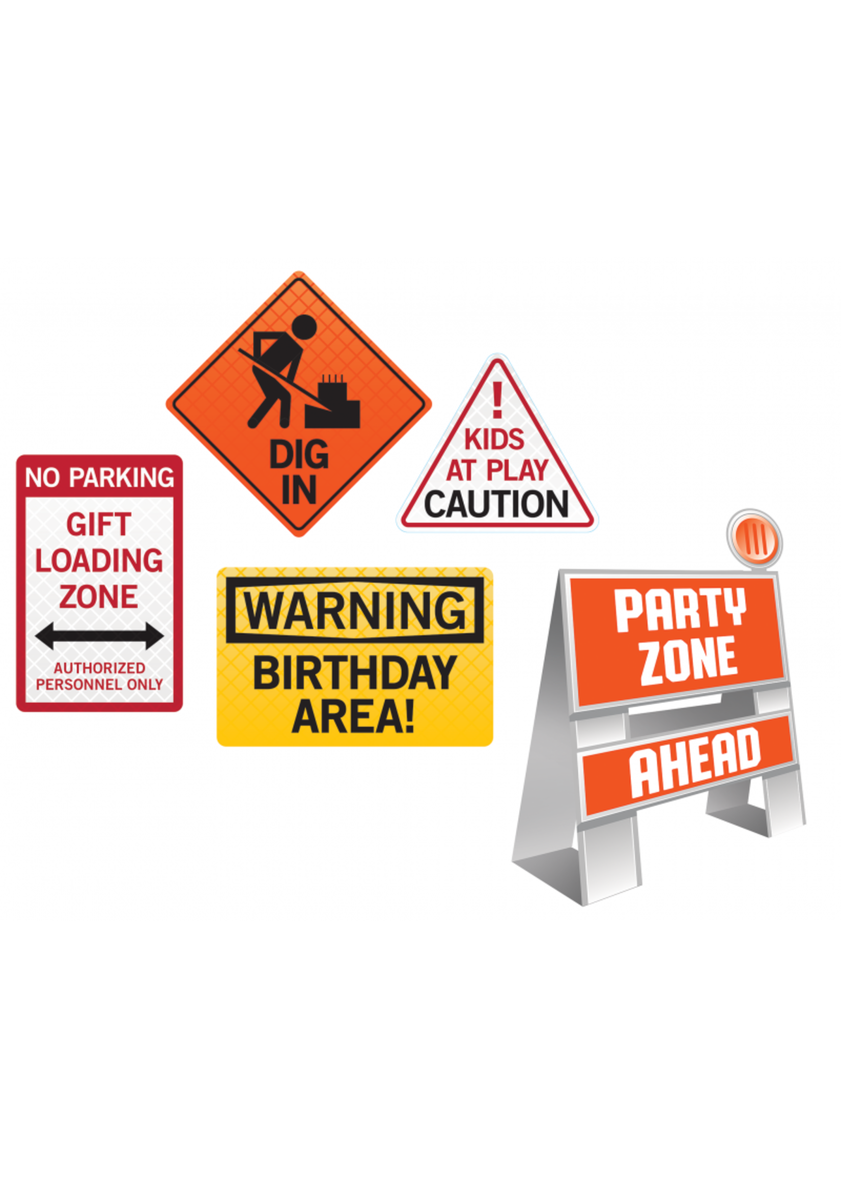EASEL AND SIGN SET 5CT BIG DIG CONSTRUCTION