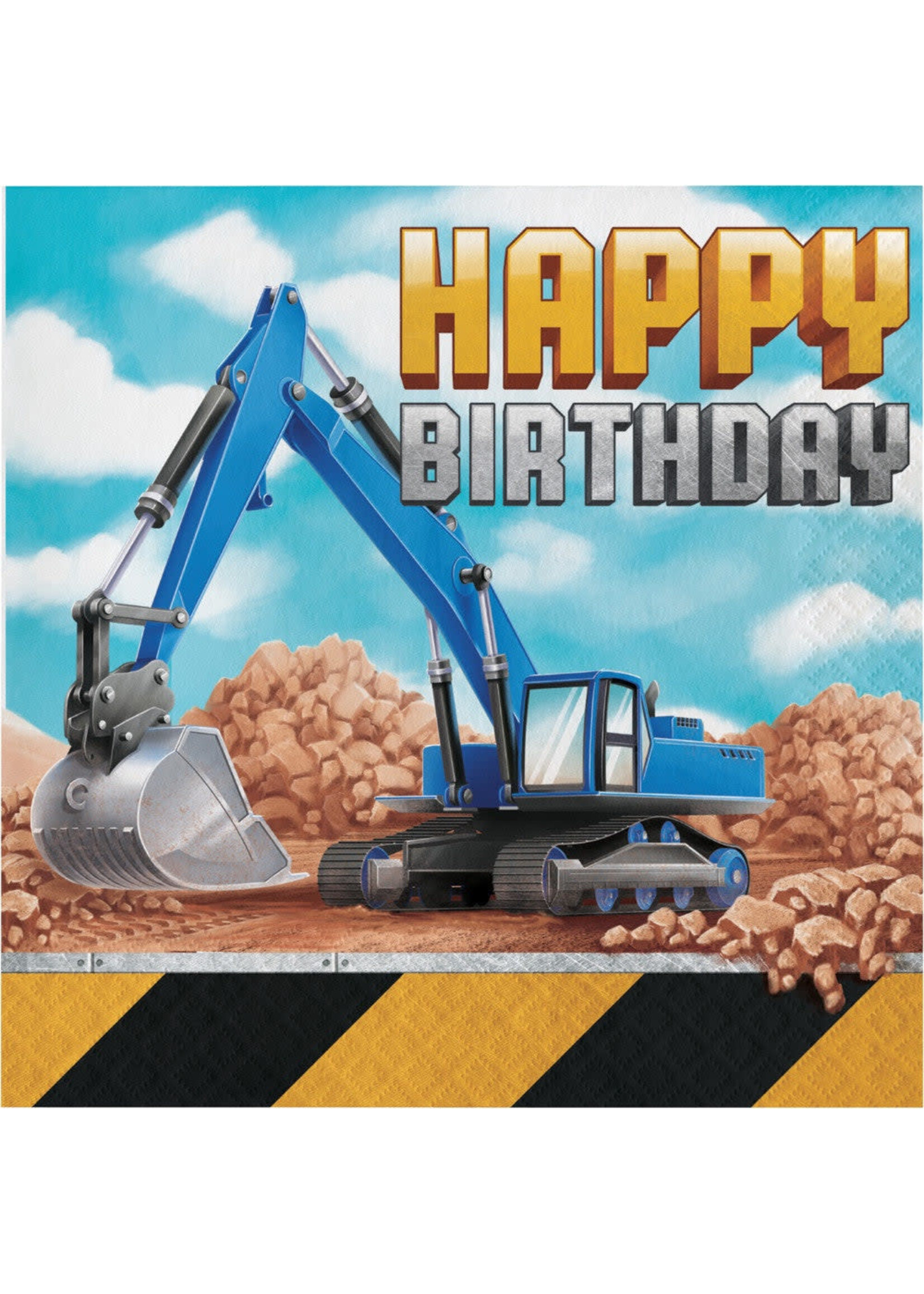 LUNCH NAPKIN 16CT BIG DIG CONSTRUCTION HBD