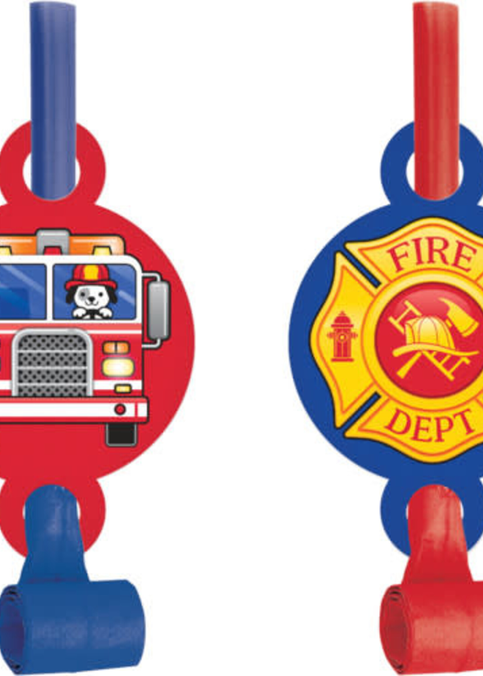 BLOWOUTS 8CT FLAMING FIRE TRUCK