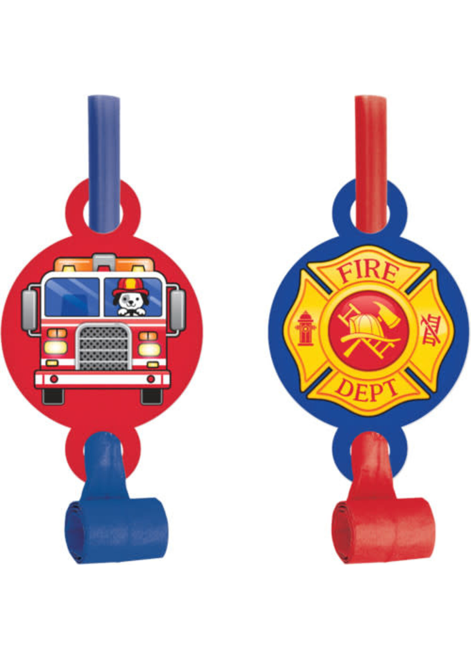 BLOWOUTS 8CT FLAMING FIRE TRUCK