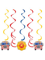 DIZZY DANGLERS  5CT FLAMING FIRE TRUCK