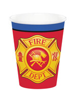 9OZ. CUP 8CT FLAMING FIRE TRUCK