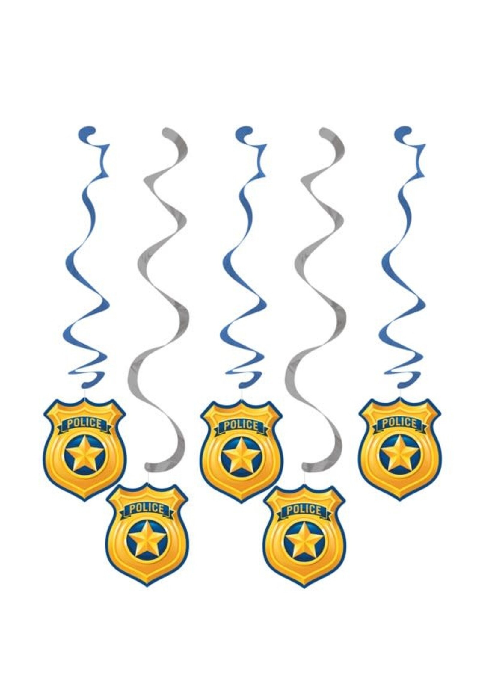 Dizzy  Dangler FOIL 5CT POLICE PARTY