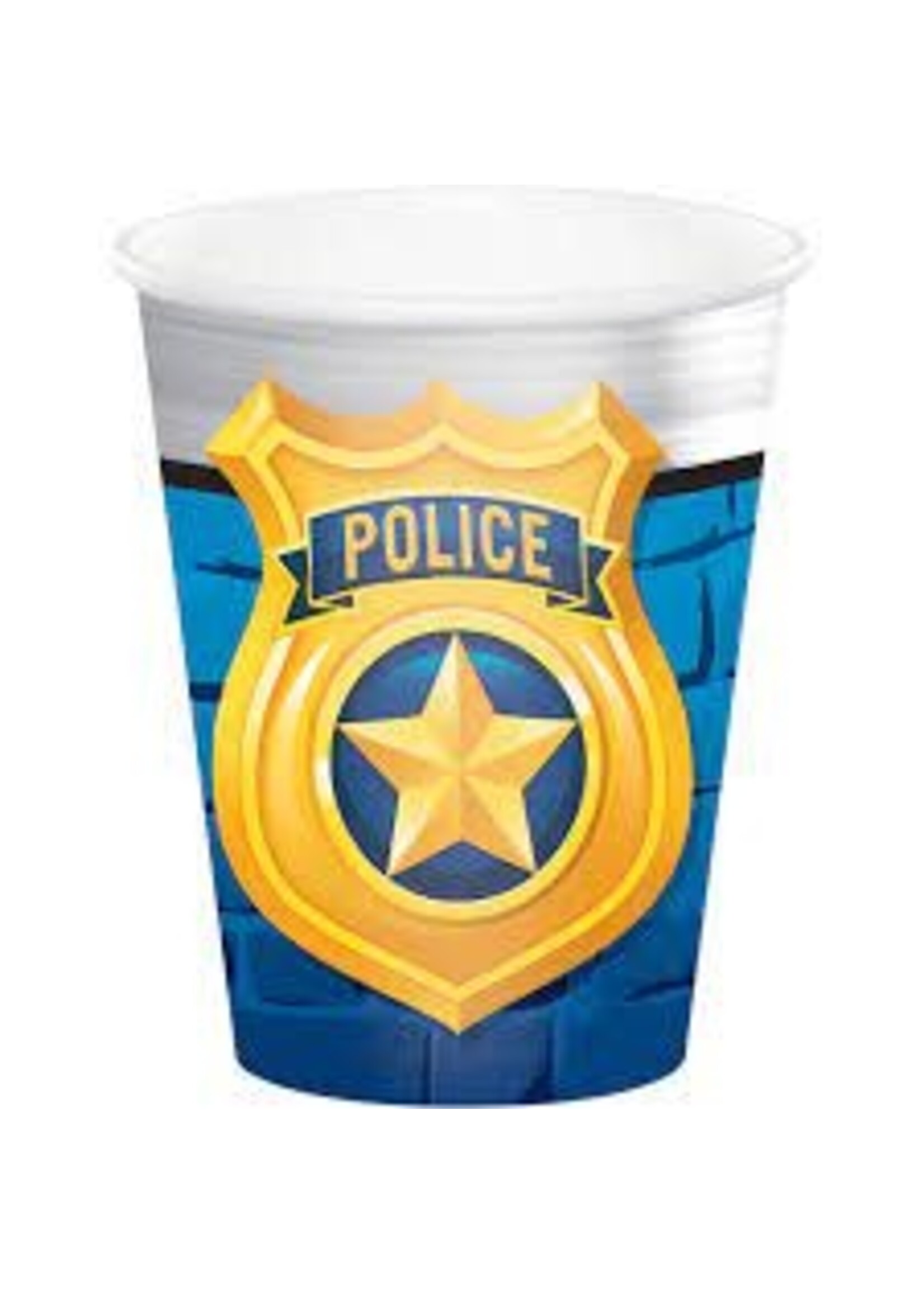 9oz. CUP 8CT POLICE PARTY