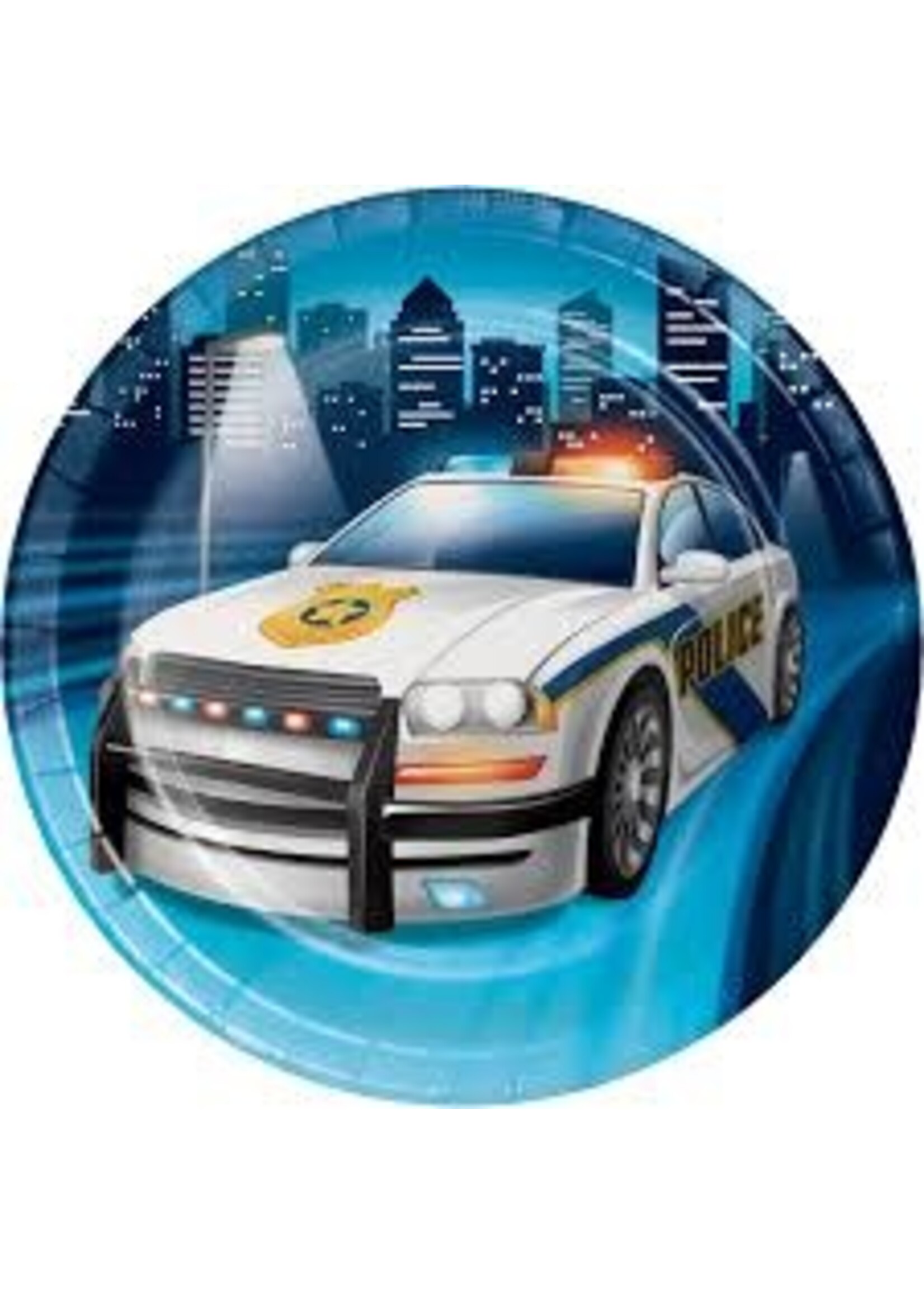 Plate 7” 8CT POLICE PARTY