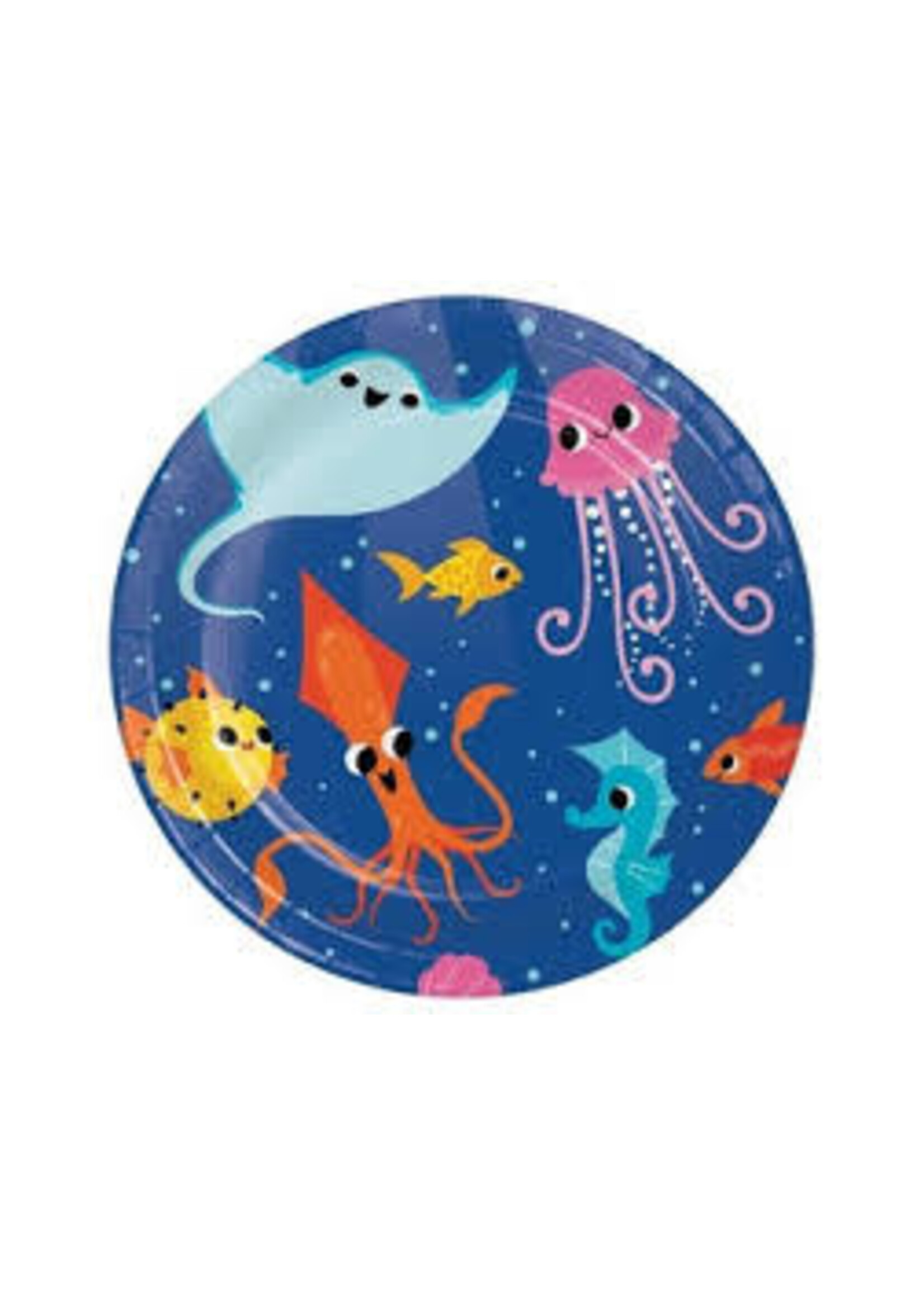 Plate 7” 8CT OCEAN CELEBRATION